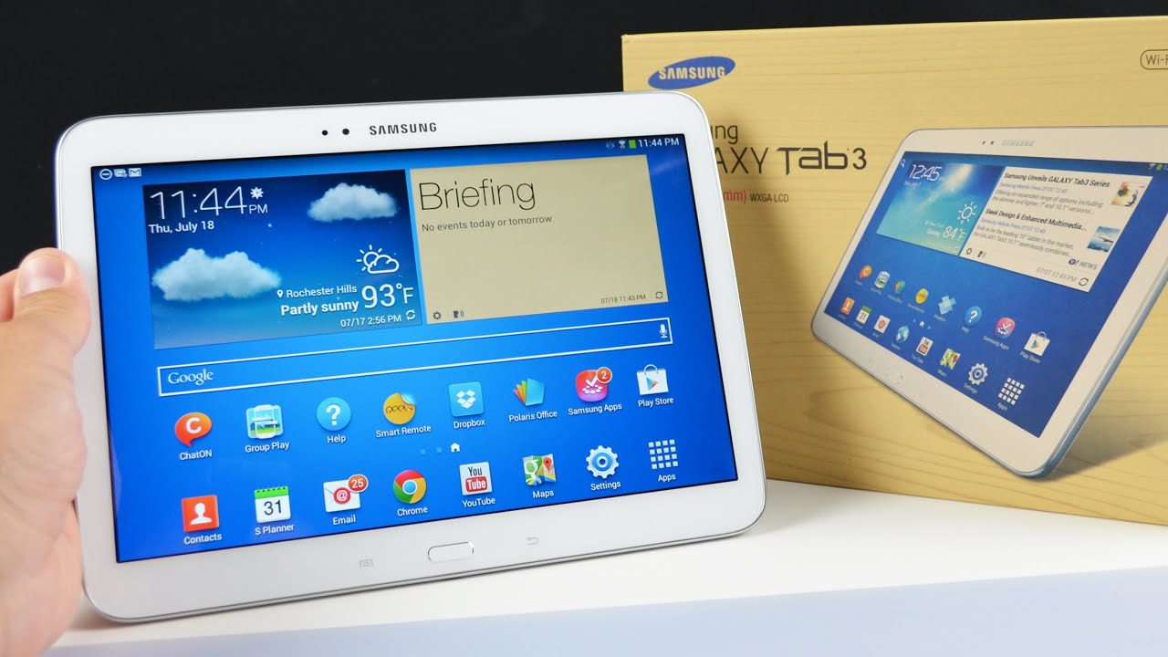 Samsung Galaxy Tab 3 10.1: распаковка и обзор