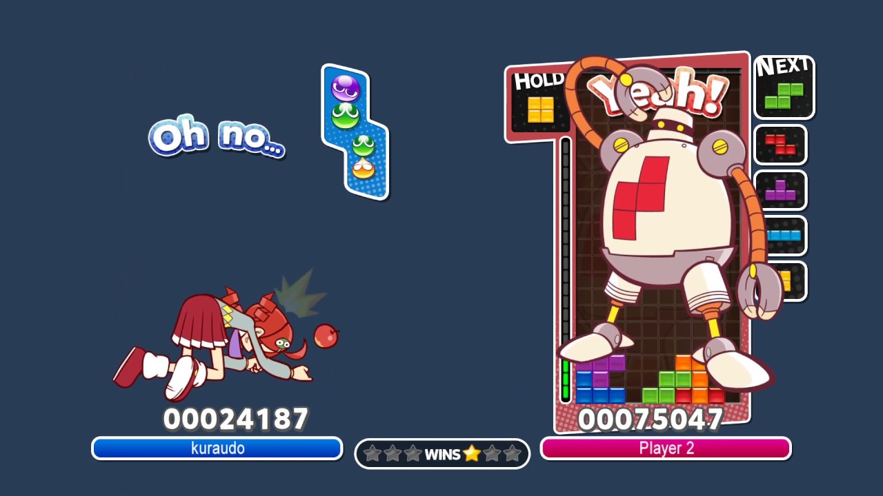 [Puyo Puyo Tetris AI] Zetris (C4W) vs kuraudo (くらうど) (3)