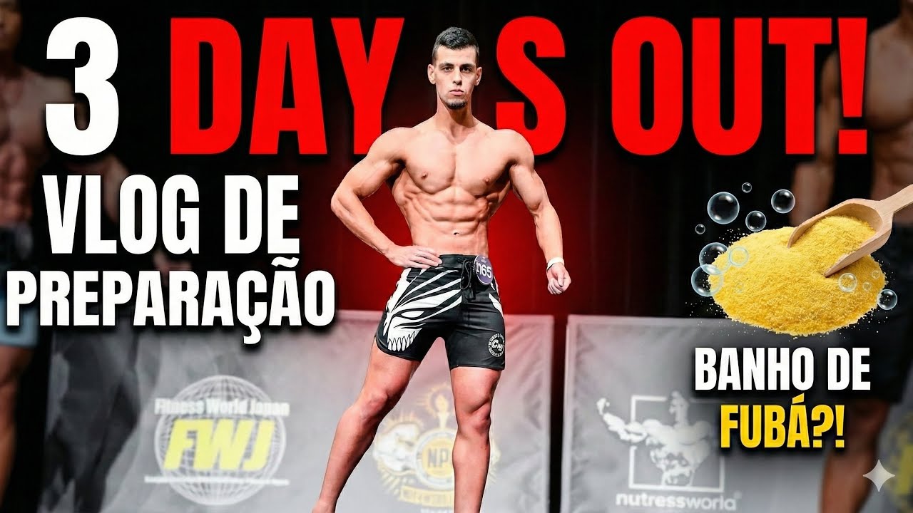 VLOG Japão: Faltam 3 dias! Esfoliação com fubá e os últimos ajustes no shape.