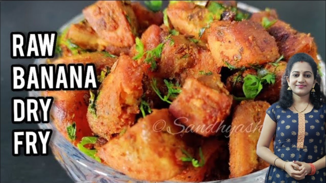 Raw banana fry | balekai fry | raw banana fry recipe | raw banana recipes | raw banana dry fry