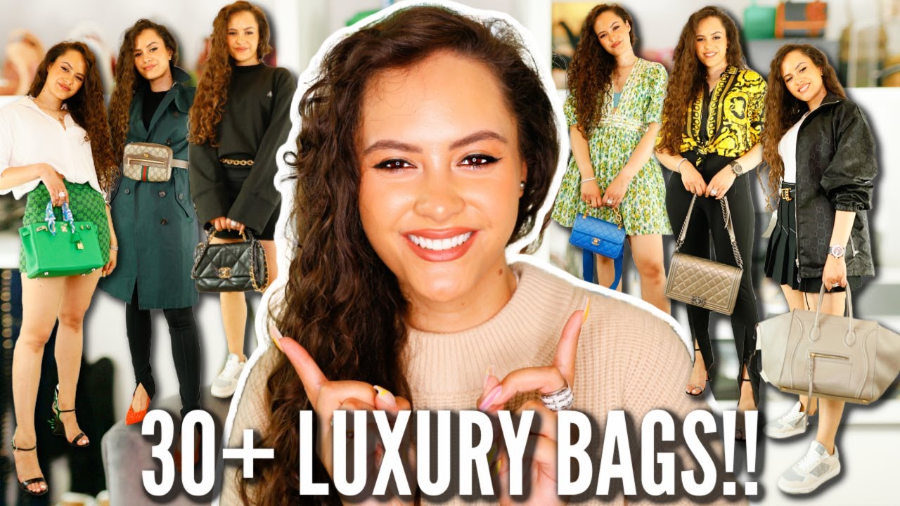 *30 BAGS + 30 OUTFITS* Trying on my Designer Bag Collection!!!