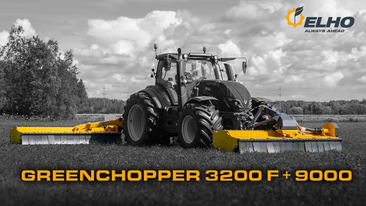 ELHO GreenChopper 3200 F + 9000 flail mower