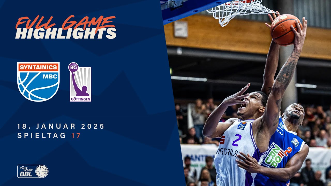 SYNTAINICS MBC vs. BG Göttingen - Full Game Highlights - Spieltag 17, 2024/25