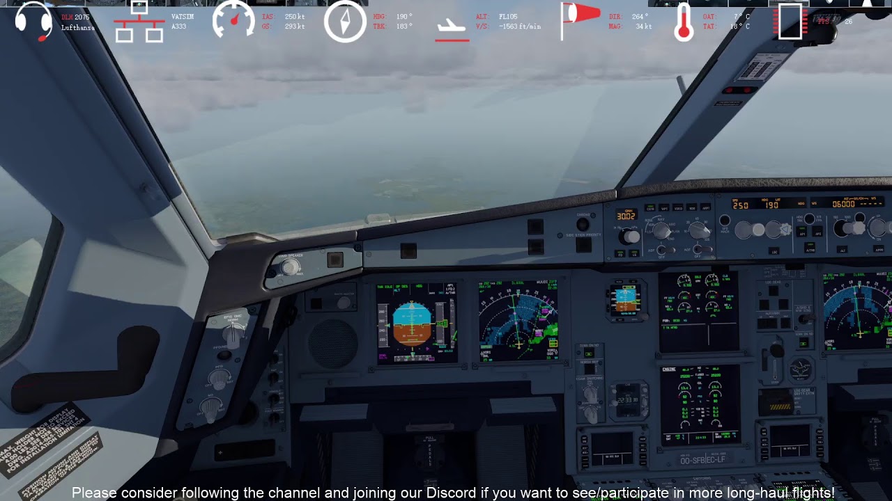 [P3Dv4.5/VATSIM] Lufthansa A330 EDDF-KBWI