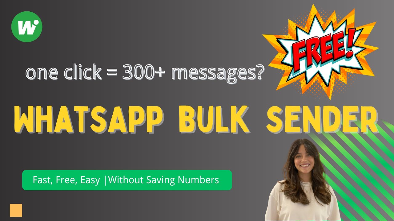 FREE WhatsApp Bulk Sender: Send Messages to Unsaved Numbers | Smart Anti-Ban Tool Chrome Extension