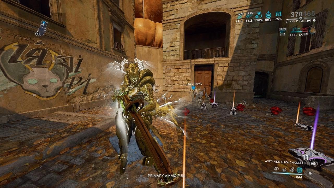 Saryn Prime, With Vauban's Tesla Nervos, Warframe