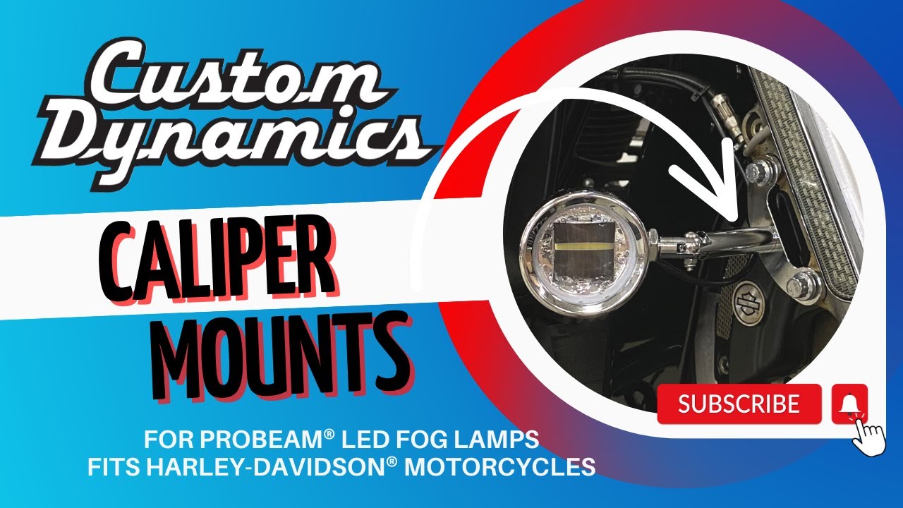 Caliper Mounting Brackets for LED Motorcycle Fog Lamps