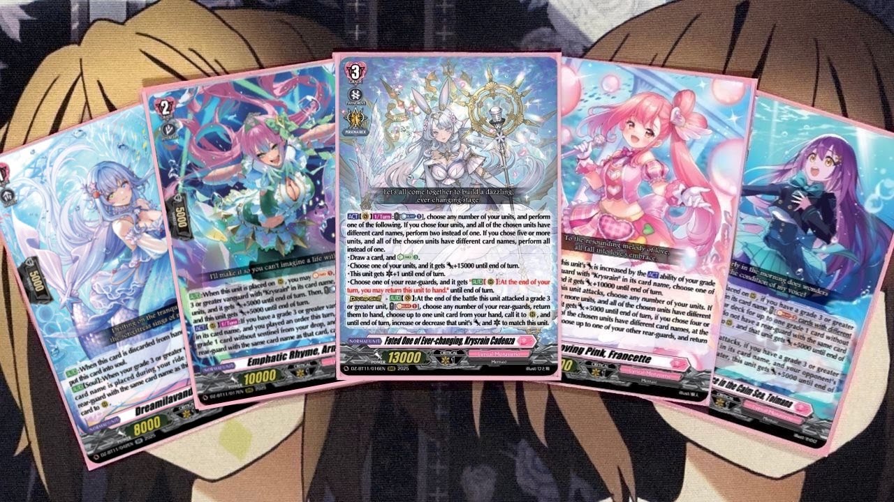 Описание моей колоды Krysrain для Cardfight Vanguard после выхода дополнения Symphony of Might & ...