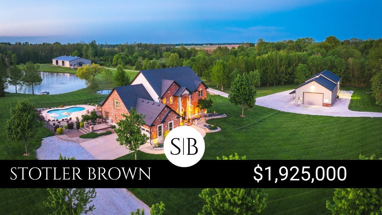 SOLD - 9629 Kirsch Road St. Jacob IL.  4 Bed/4Bath on 13 acres with Equestrian facilities