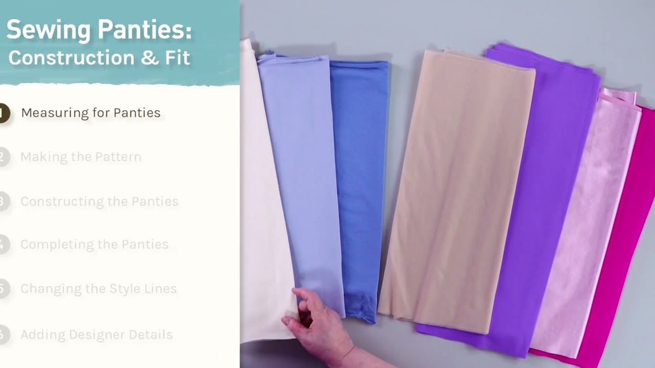 Class 6. Your Fairy Bra Mother teaches Sewing Panties:  Construction & Fit