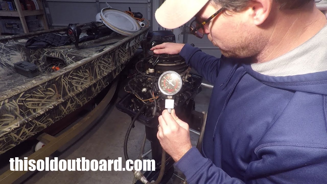 Low Hour Evinrude 25 Hp Compression Test
