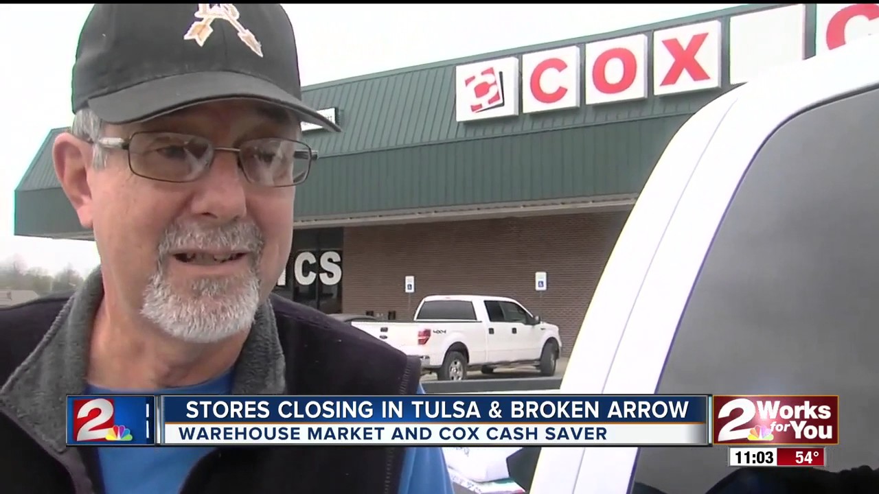 Warehouse Market and Cox Cash Saver stores closing in Tulsa and Broken Arrow