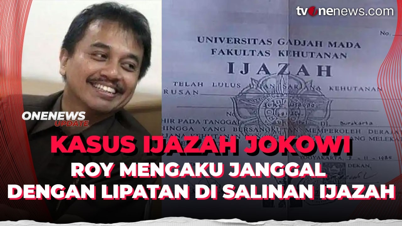 Roy Suryo Vs Kubu Jokowi Ribut soal Lipatan di Ijazah Jokowi | OneNews Update