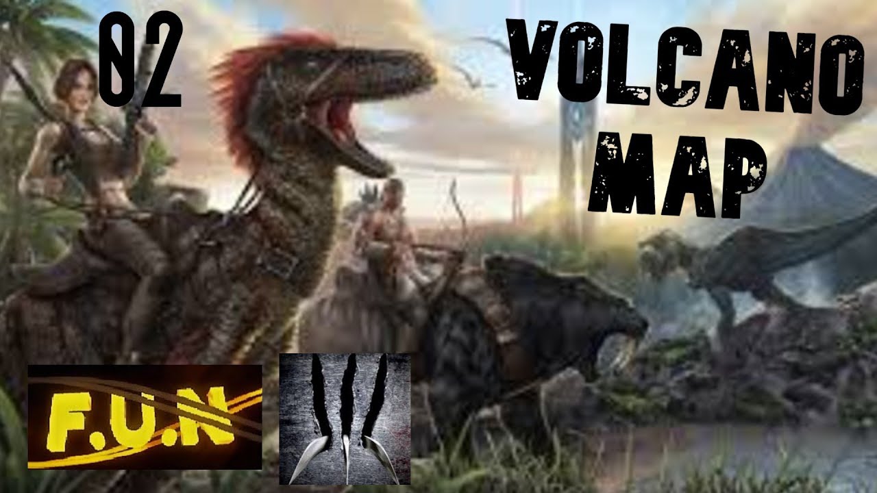 Ark Survival Evolved S1E2 Volcano Starting out on Volcano Part 2