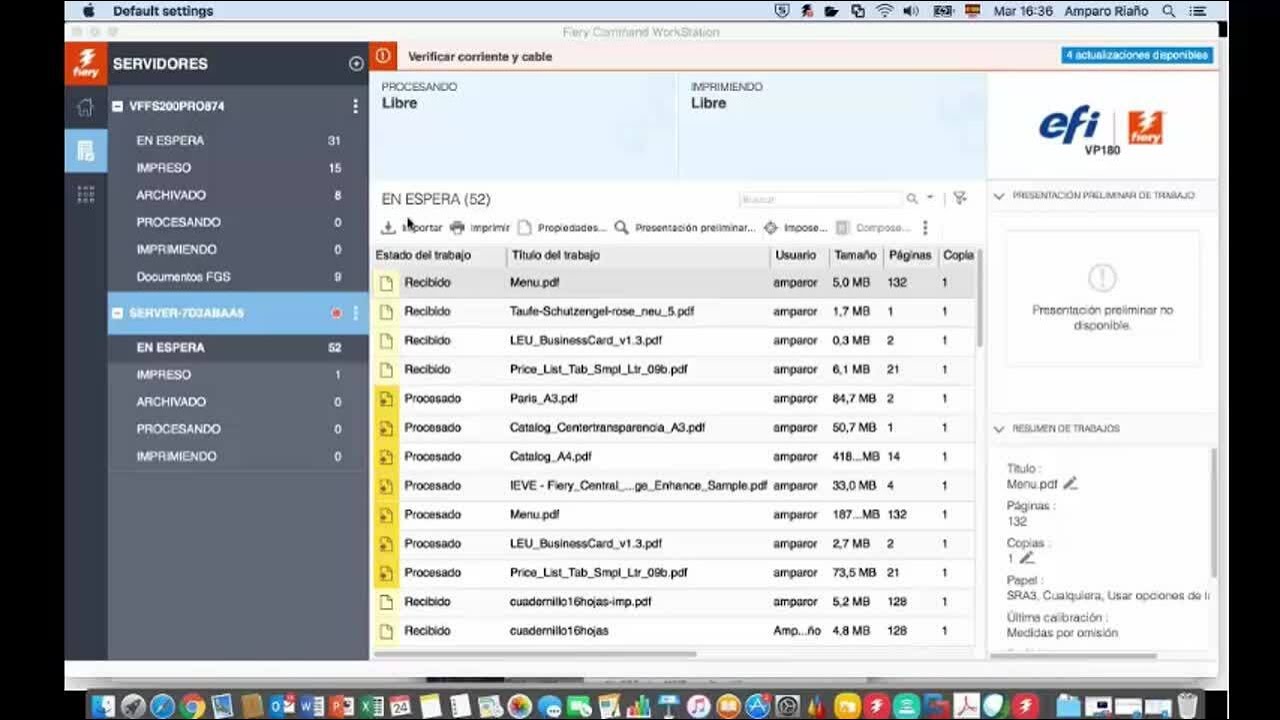 Fiery Command Workstation 6: Información General