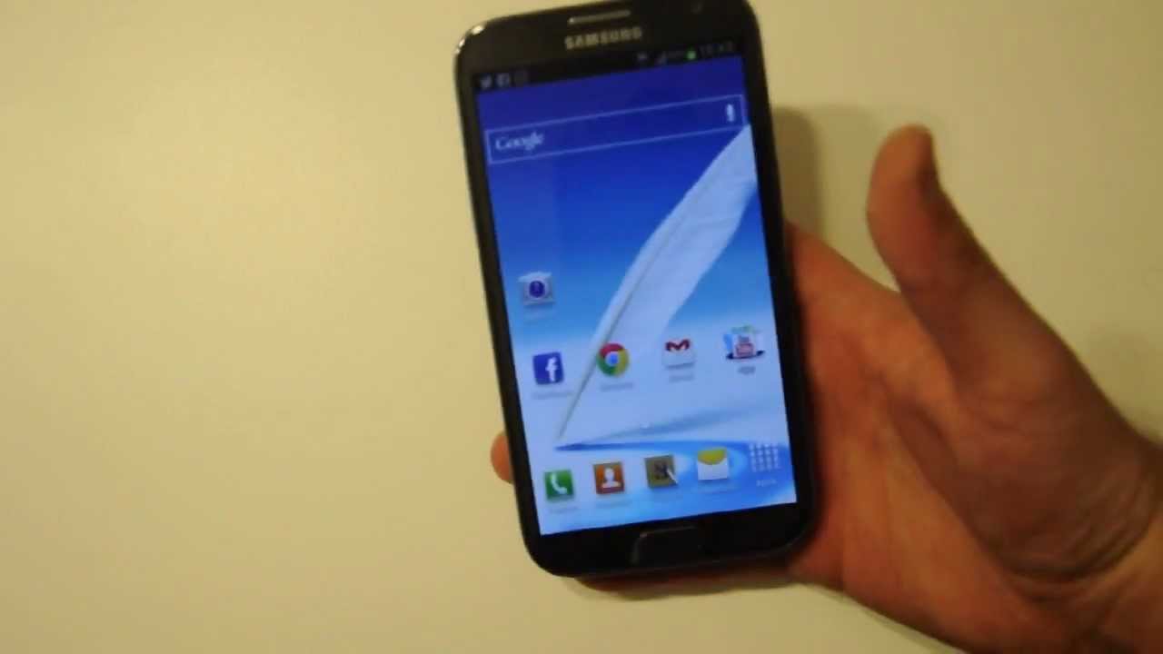 Samsung Galaxy Note 2 obsługa jedną ręką / one hand | Robert Nawrowski