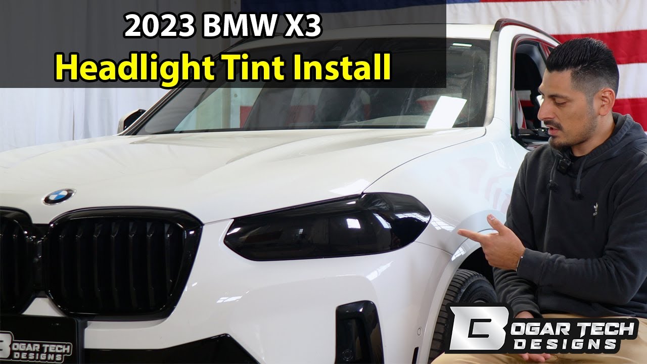 BMW X3 2022-2024 Headlight Tint Installation