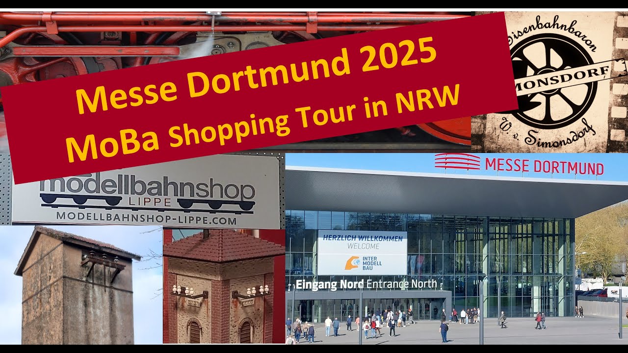 Messe Dortmund 2025 , Shopping Tour in NRW und ein Vorbild an Umspannturm