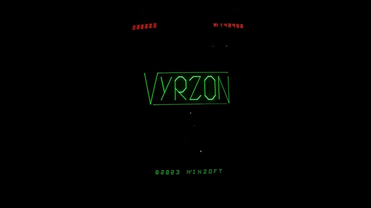 Vyrzon (Vectrex) - Gameplay (EASY) - with overlay!