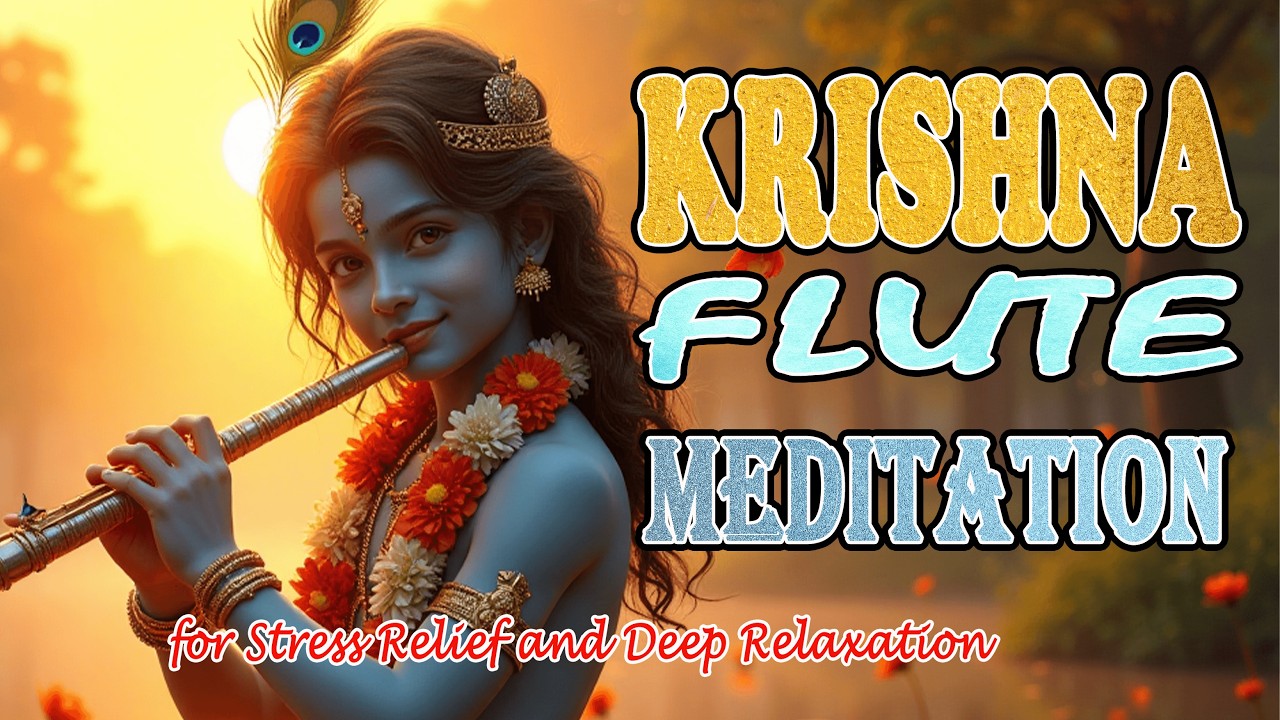 Sri Krishna Flute Meditation Music | Relaxing Indian Bansuri for Inner Peace & Stress Relief