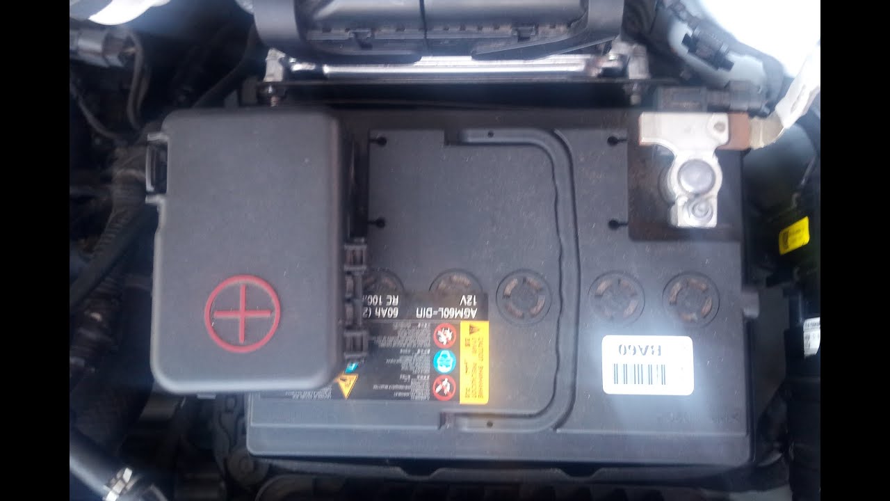 Bateria original AGM do Hyundai Creta com 2 anos de uso e 38.000 km rodados