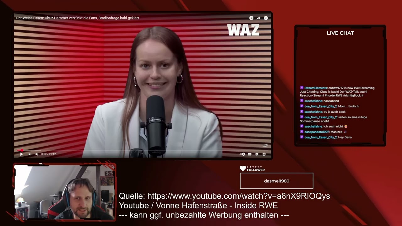 Marvin Obuz zur&uuml;ck bei RWE - der WAZ-Talk vom 23.06.2025 - Reaction