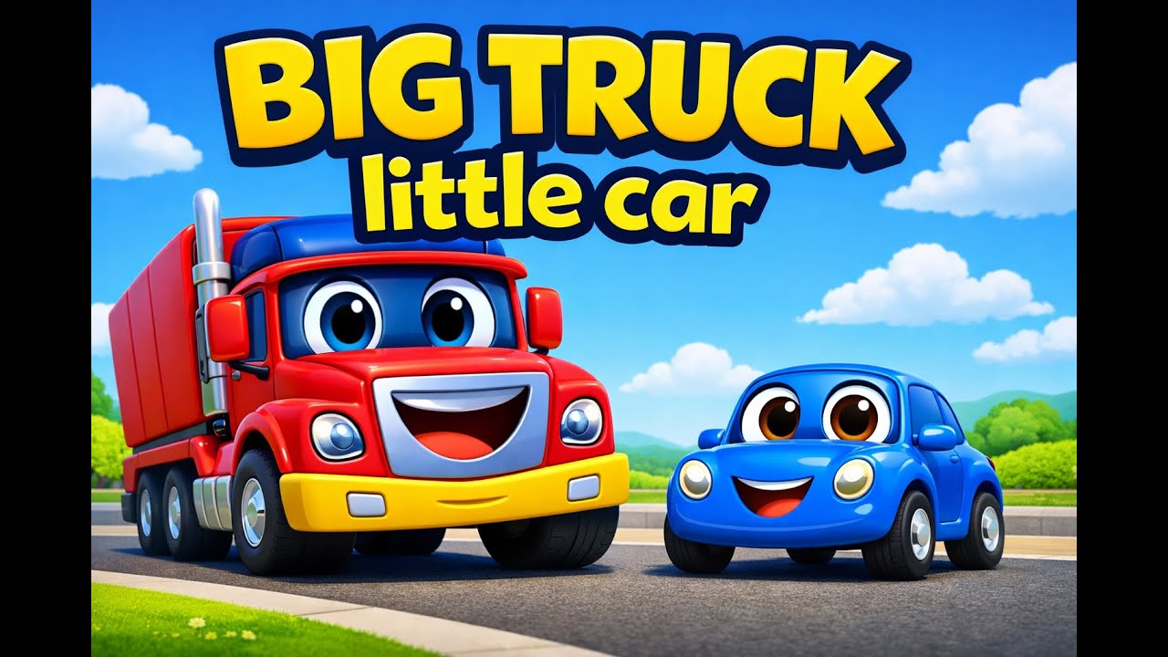 Big Truck 🚛 & Little Car 🚗 | Fun Kids Nursery Rhyme | Vehicles Song for Toddlers | MR.TWIXY9