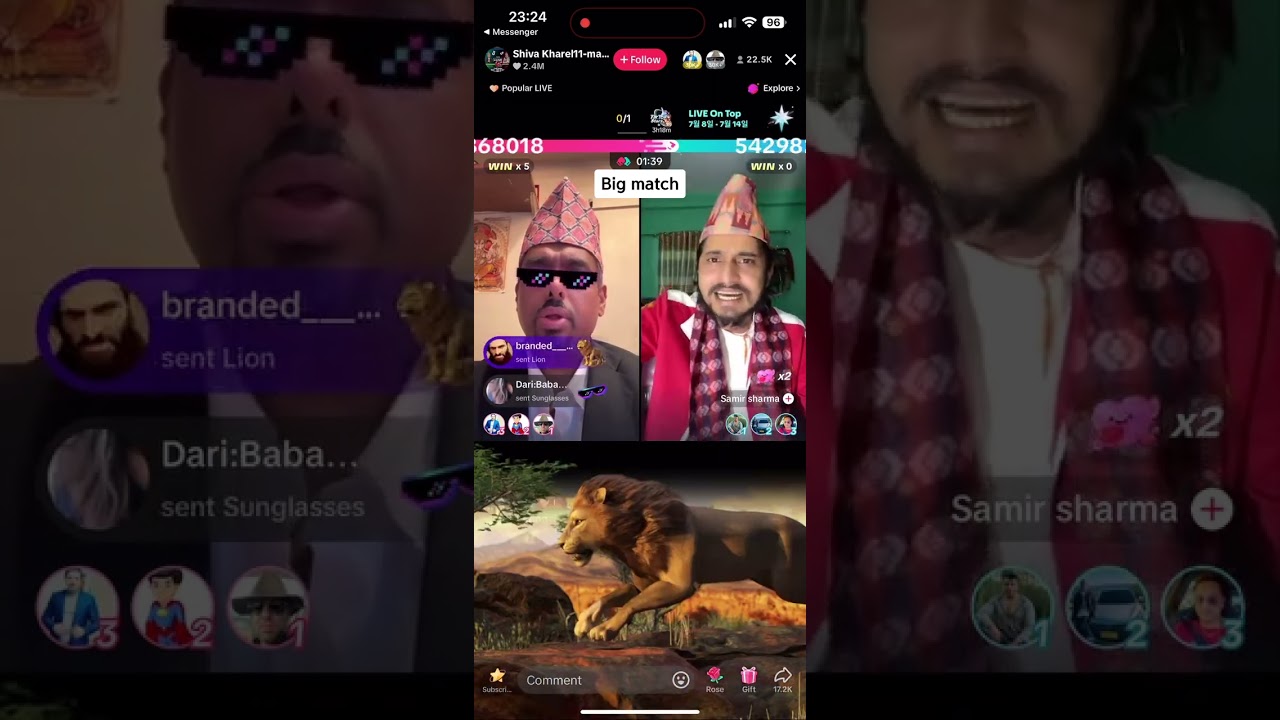 Big match Maila dai vs Samir 😲😲 #tiktoklive #tiktok #bigmatch #tiktokviral #mailadai #samir