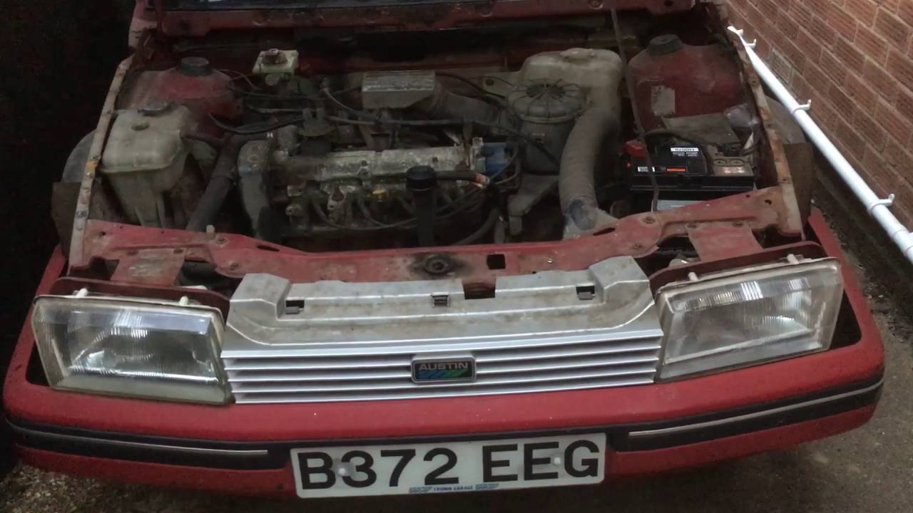 Austin Montego 2.0HLS being started after 16 years off the road