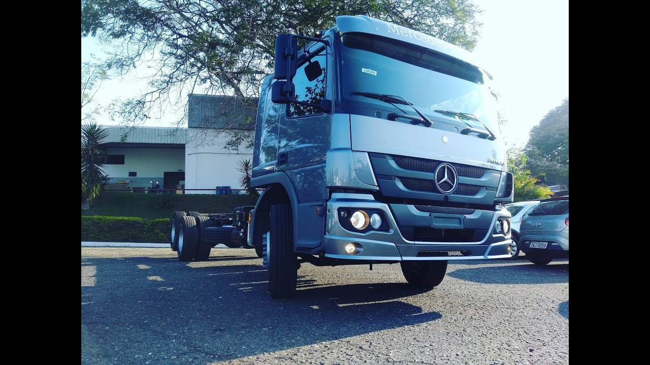 NOVO ATEGO 2426 6X2 RODOVIÁRIO 2018 MERCEDES-BENZ l CINZA CHUMBO TETO BAIXO