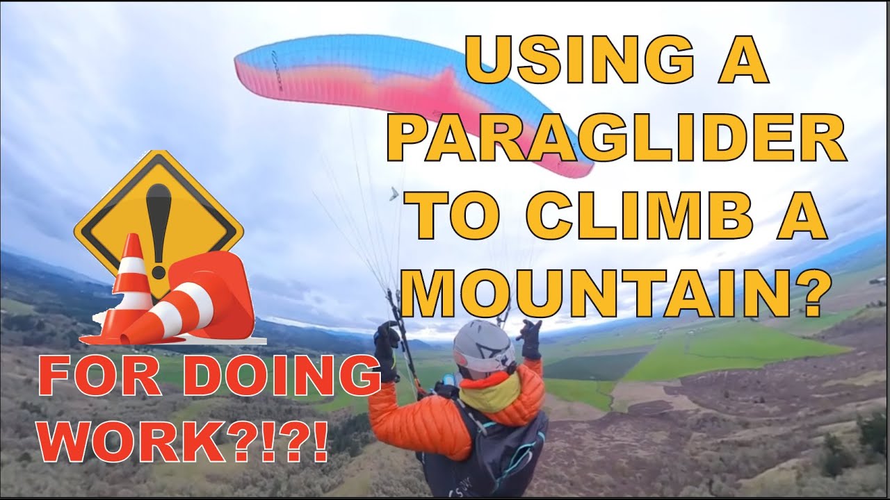 Using a paraglider to climb a mountain !?! (for work?) #paragliding #cloudcruiser