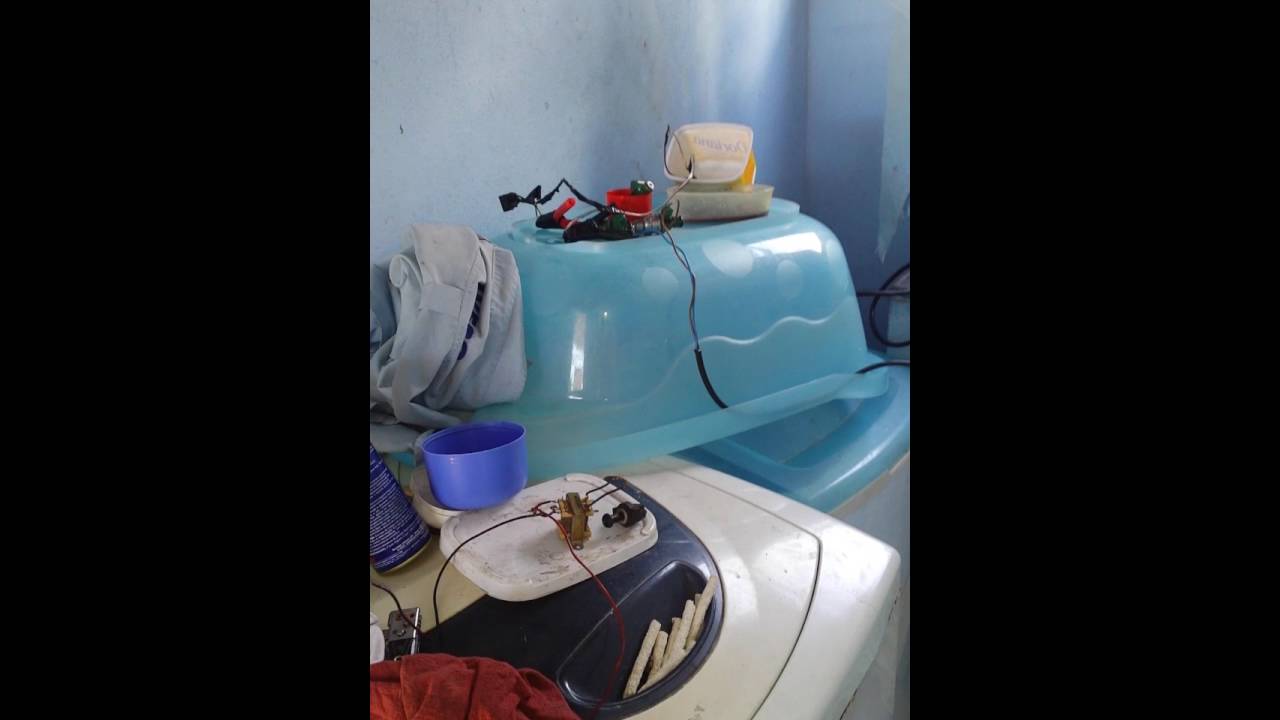 Limpeza de bico injetor com maquina caseira