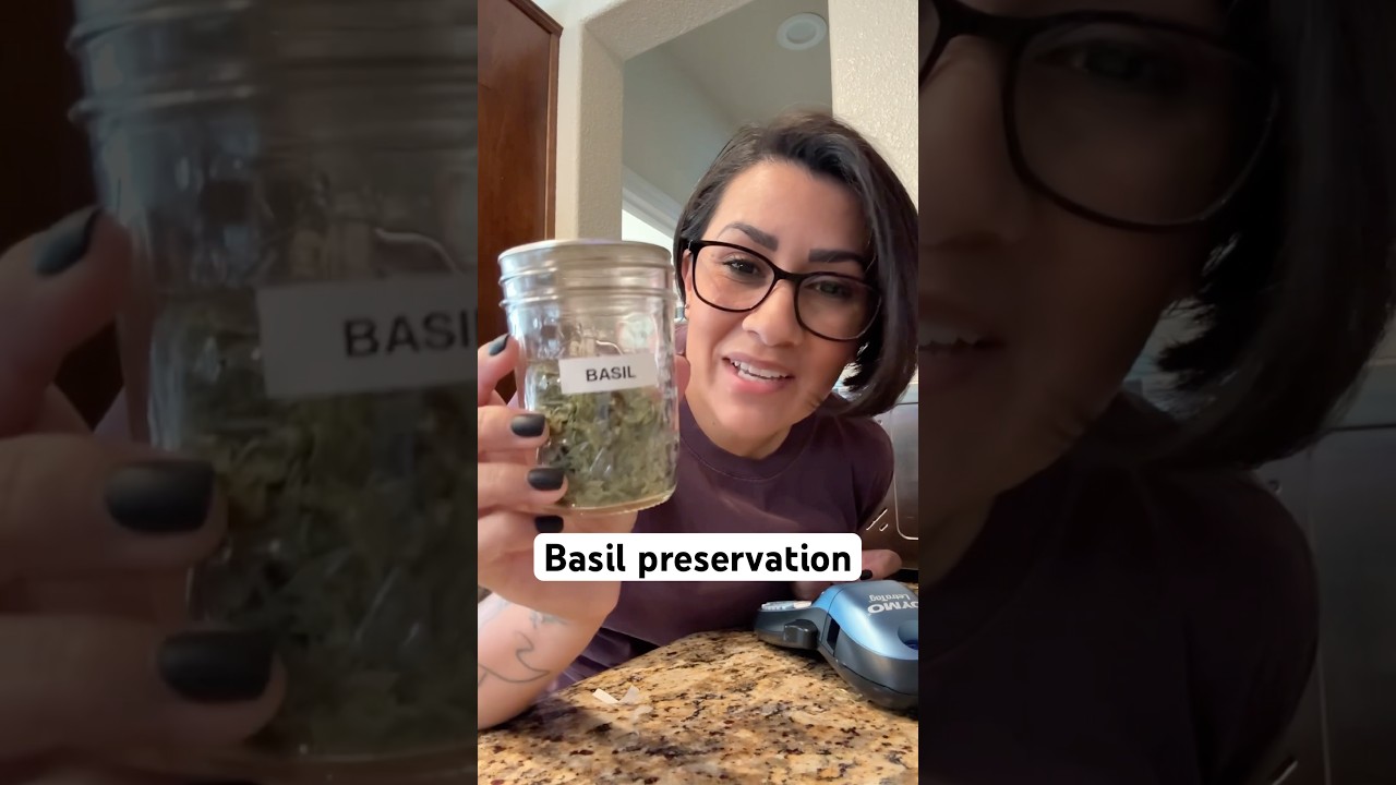 How I dry my garden herbs for long term storage #growyourownfood