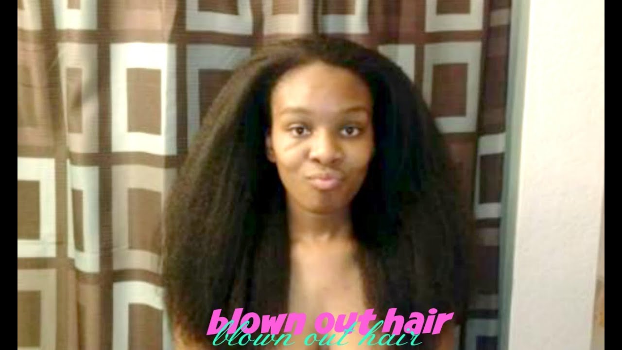 How to| blow dry natural hair straight
