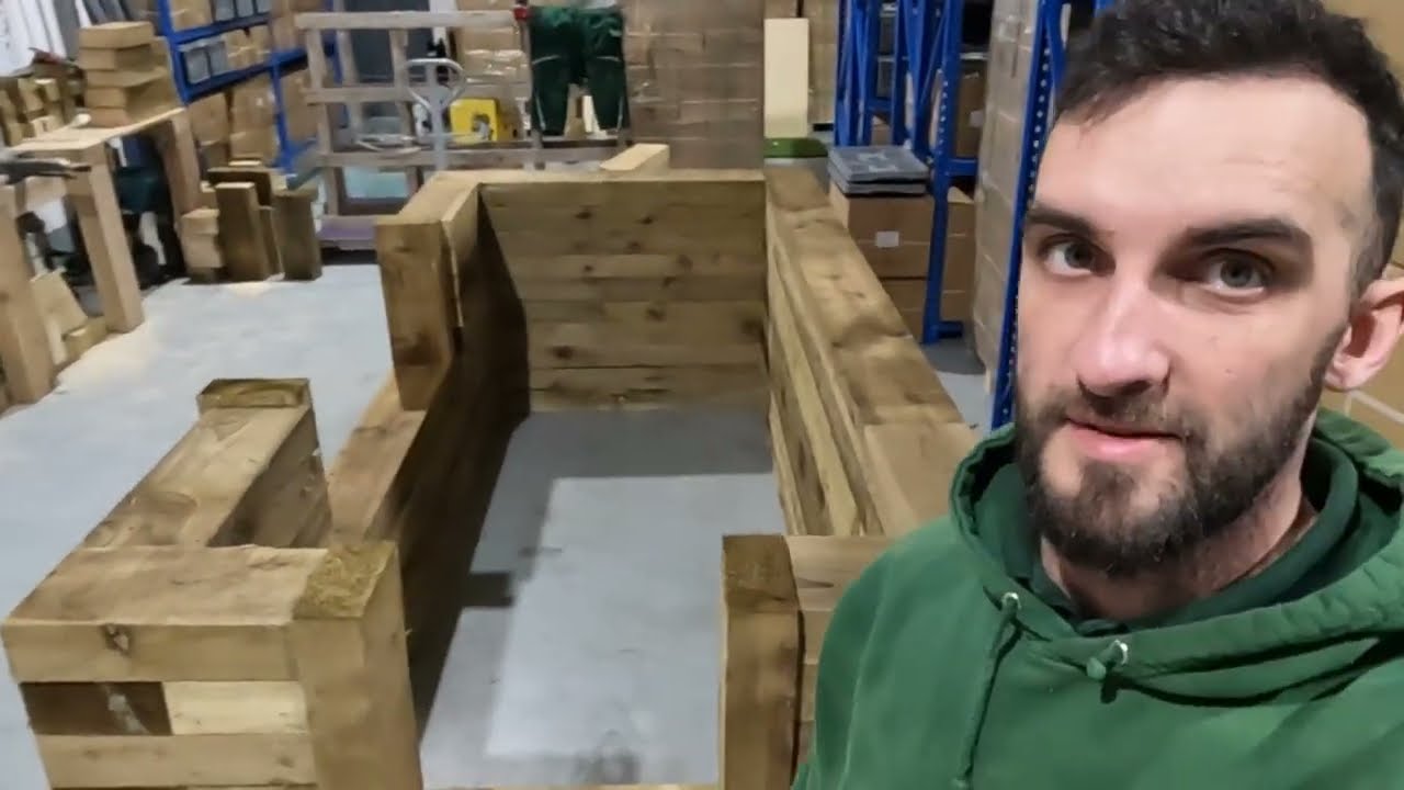 3x1.5m Railway Sleeper Pond Kit Assembly | CWD Pond