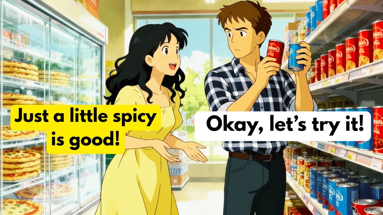 Supermarket English for Beginners | Anna & Tom’s Conversation