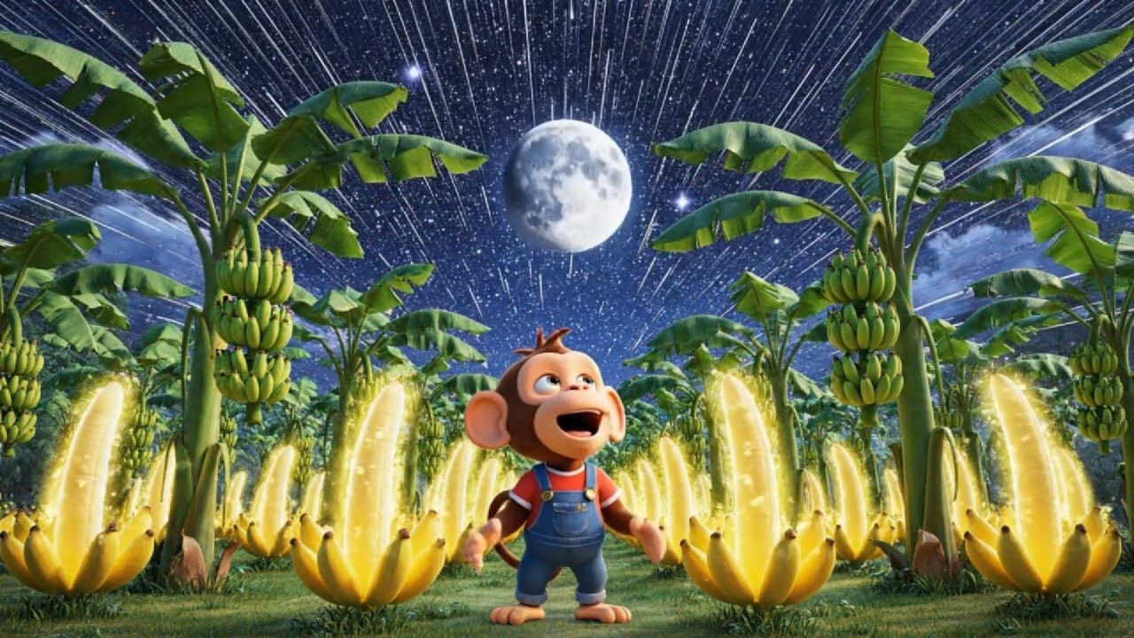 Baby Monkey in the Magical Banana Garden | Kids Storytime