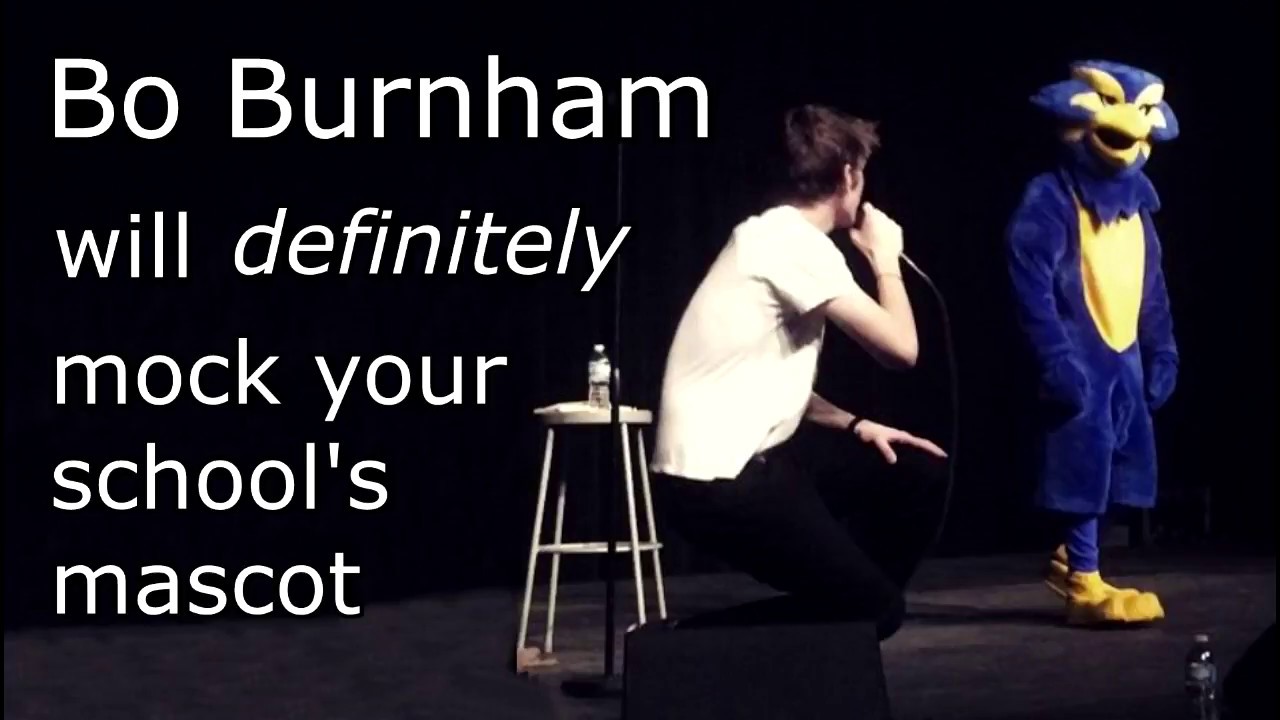 Bo Burnham will definitely mock your school's mascot