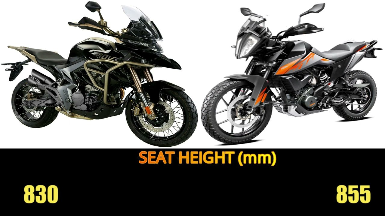 KTM 390 Adv VS Zontes 350T specs, top speed, features #zontes350t #390adventure