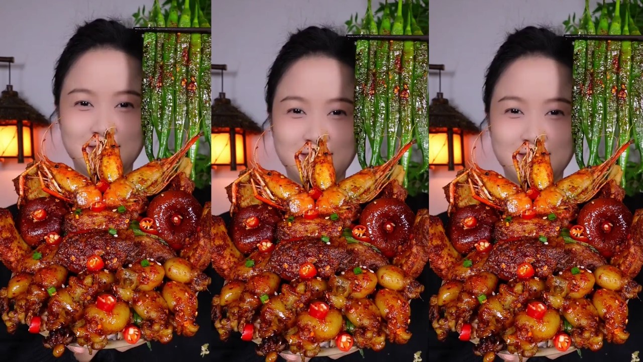 Let’s Eat Spicy Squid and Crispy Shrimp | Satisfying Seafood Mukbang Eating Show