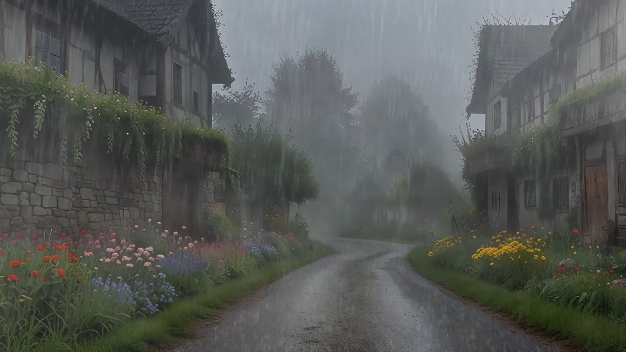 Peaceful Rain Sounds for Night Calm and Stress Reduction | Gentle Rain Ambience