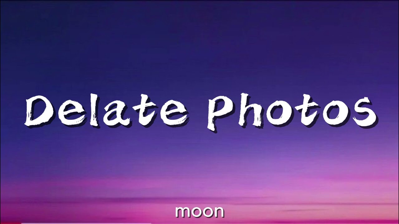 Delate photos - official moon | audio