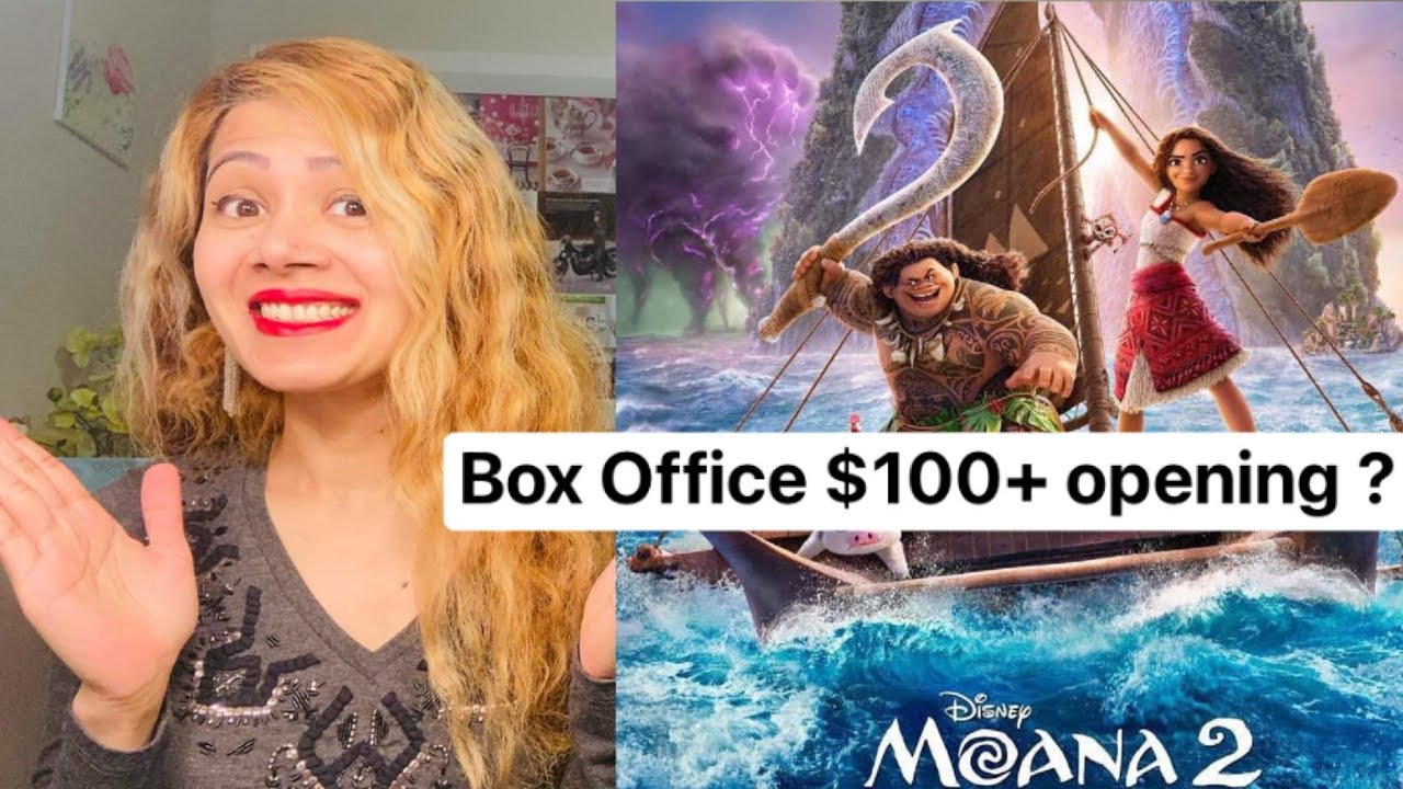 Disney Moana 2 Opening weekend box office prediction / tracking is higher than Wicked, Gladiator 2
