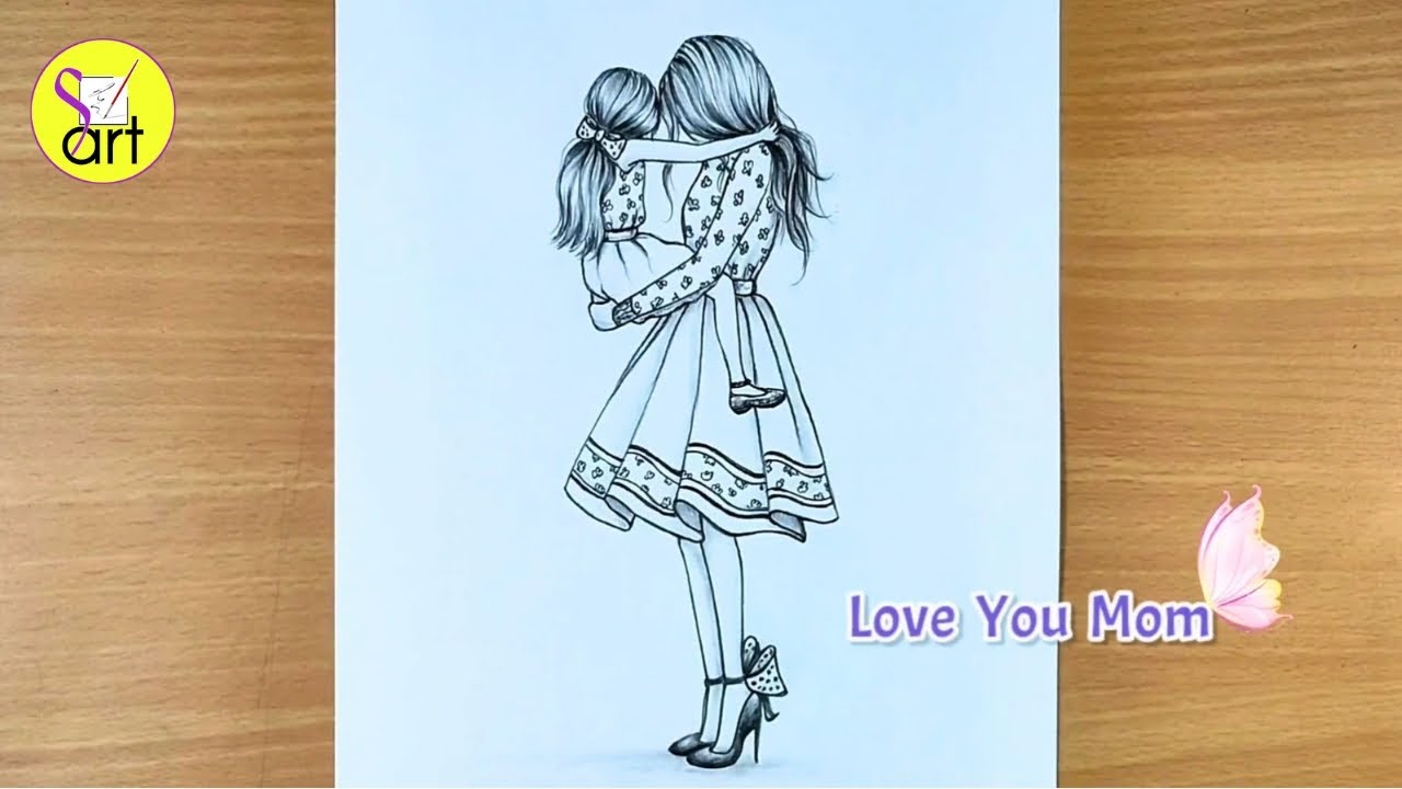 Celebrate Mom with a Heartfelt Drawing! Mom & Daughter を描いてみよう！@SureshArtsFam