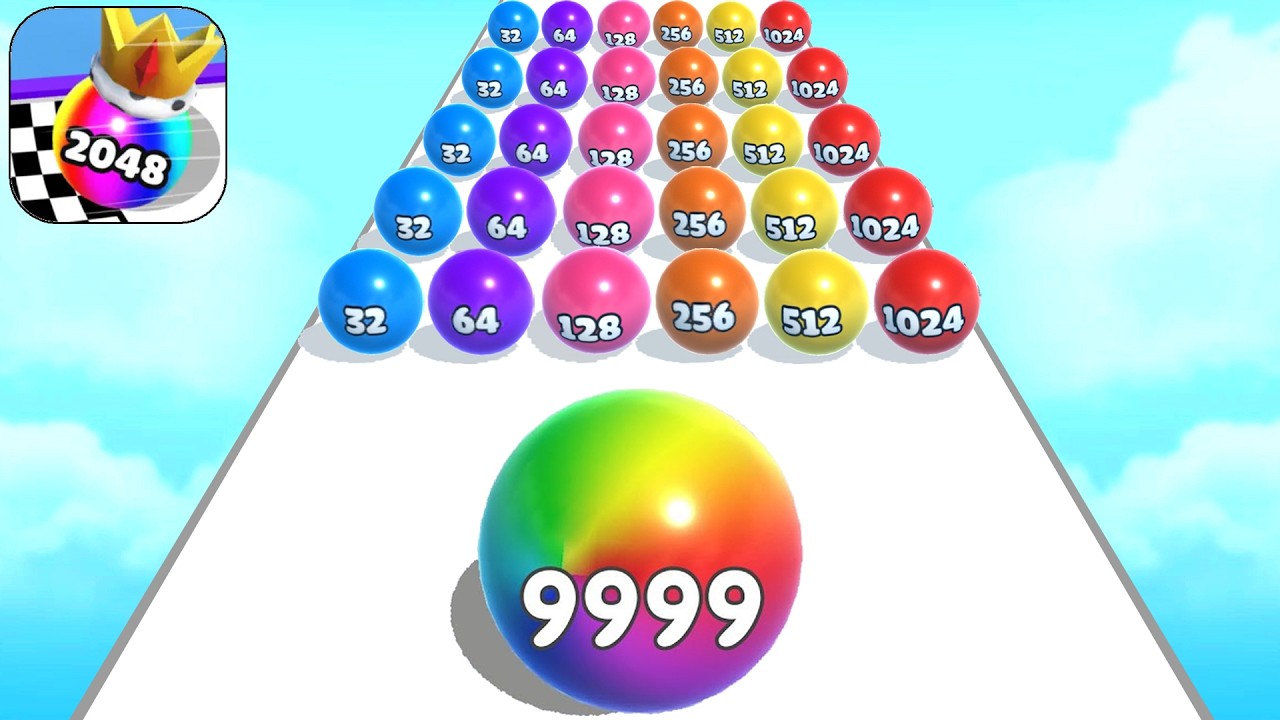 Play 9999 Levels Tiktok Gamelay BALL MERGE RUN Top Tiktok Free (Android,iOS) Walkthrough Update