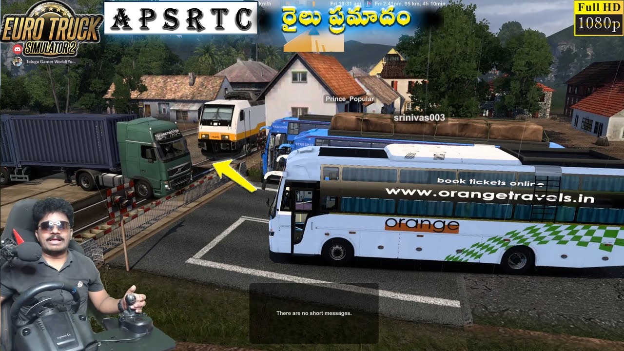 APSRTC New Star Liner Bus Driving Races Logitech G29 Steering | ETS 2 Telugu