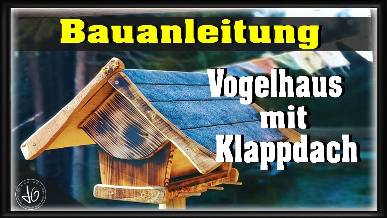 Wie baue ich ein Vogelhaus ❓ Bauanleitung⚠️ Vogelfutter Haus mit Futtertrichter unter 20 Euro
