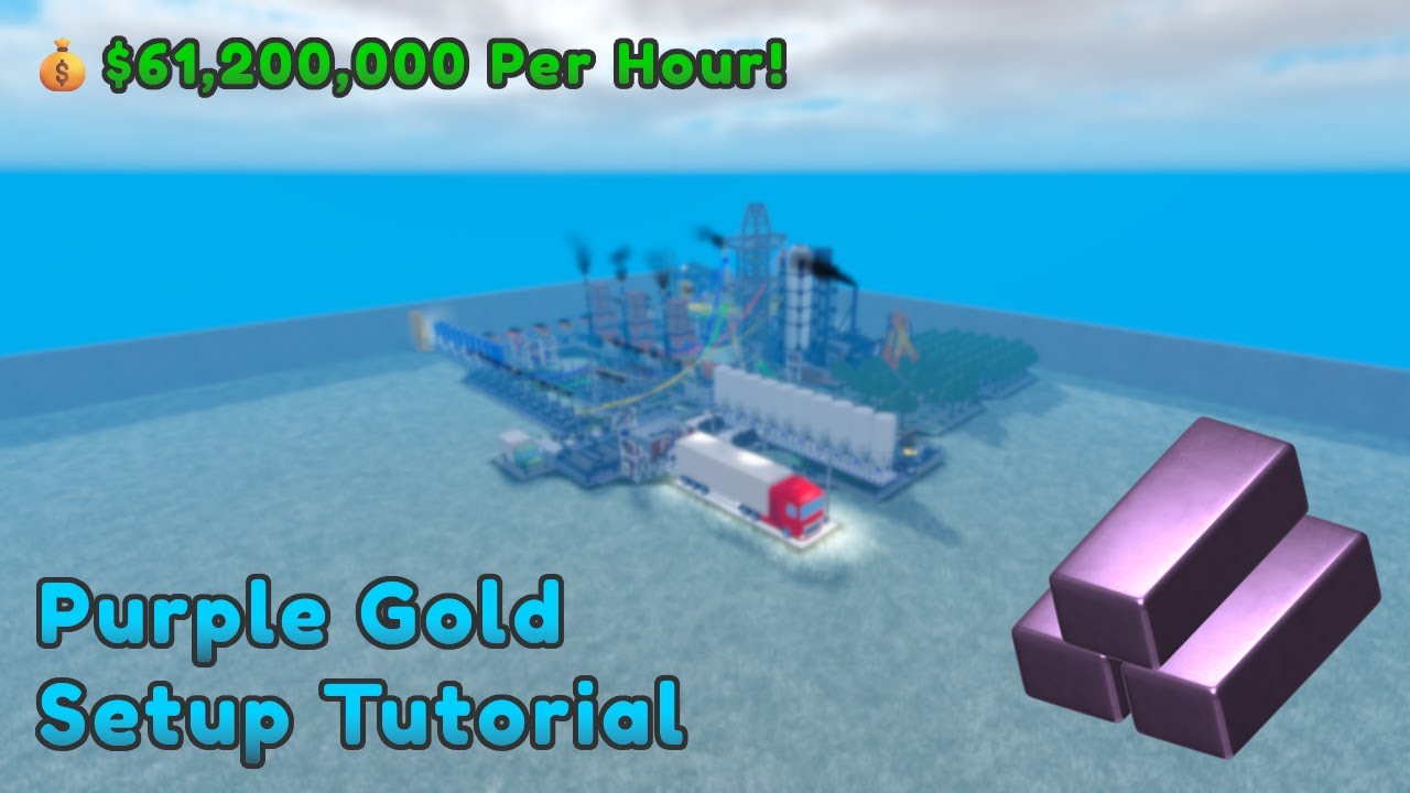 Purple Gold Setup Tutorial | Industrialist Roblox
