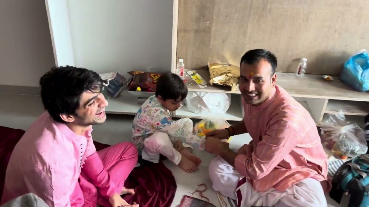 Rudraansh at His Mamu’s Grah Pravesh 🏡 | Abhishek Kumar’s New Home Vlog @AebyBorntoshine 