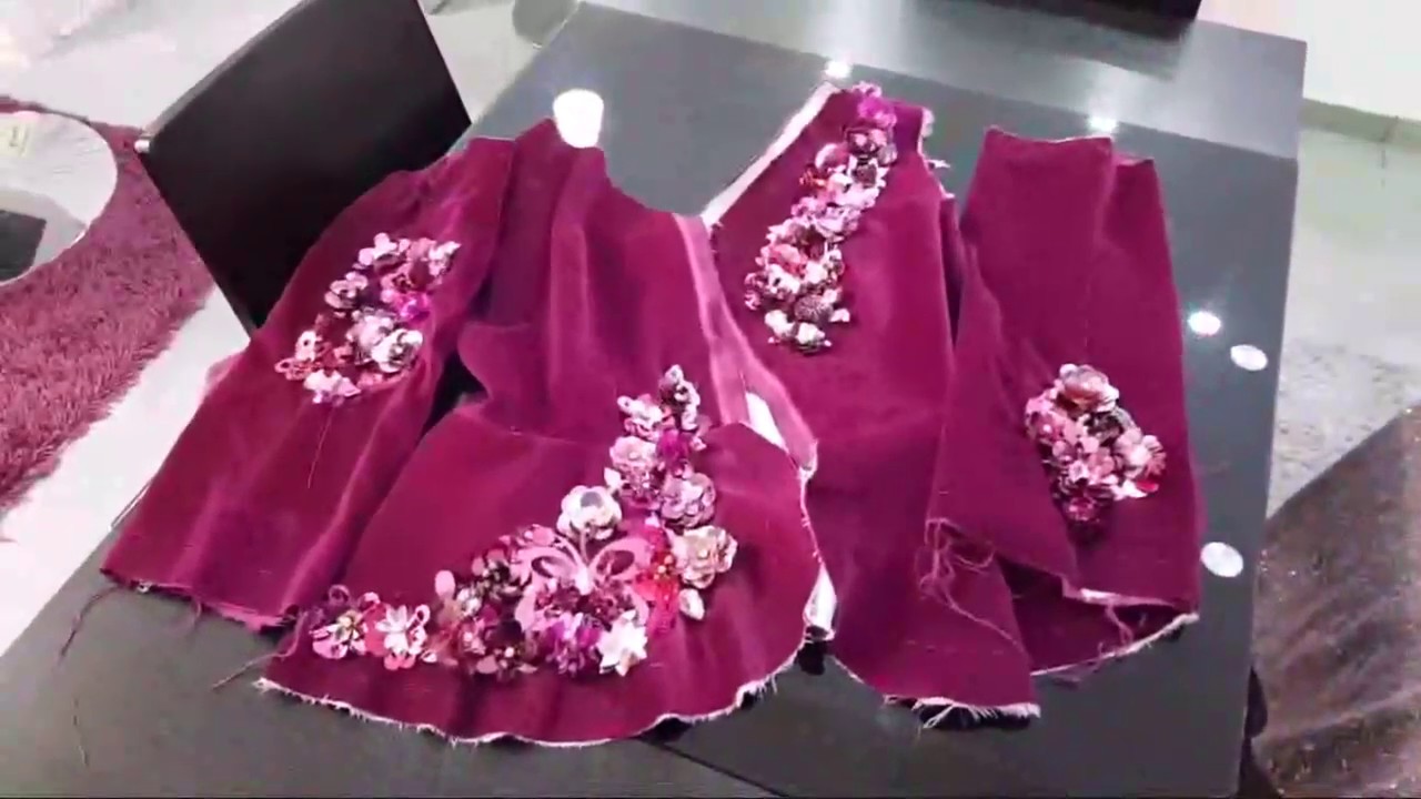 Venez voir les filles ❤️    #Perlage d'une veste Karakou